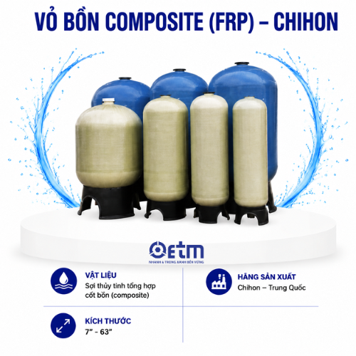 Vỏ bồn composite (FRP) – Chihon